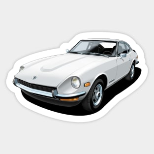 Datsun 240Z in white Sticker